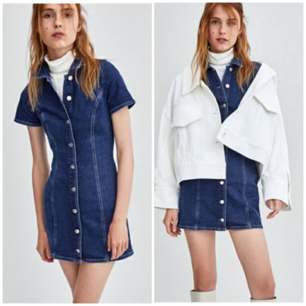 Zara Denim Mini Dress